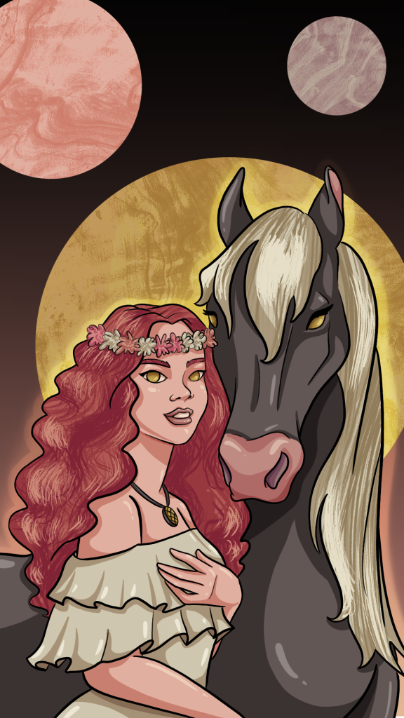 sofia sanchez illustration epona horse